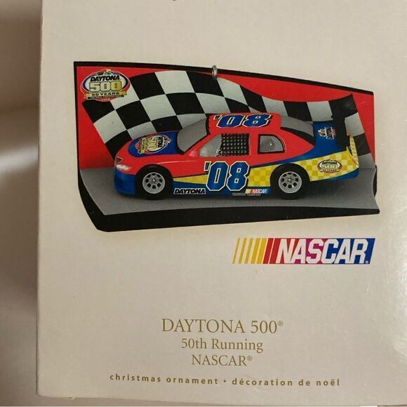 2007 Hallmark Daytona 500 50th Running NASCAR Keepsake Christmas Ornament NIB - Picture 2 of 5